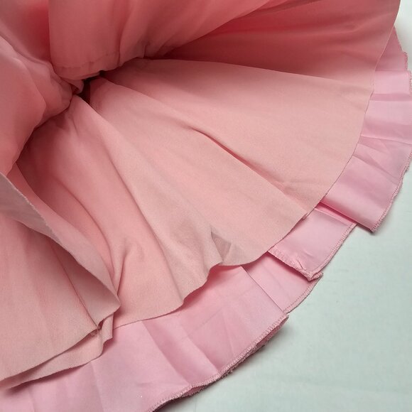 New 50s Girls Kid Child Pink Black Stripped Poodle Dog Dress Costume S Small 4 - Picture 7 of 15